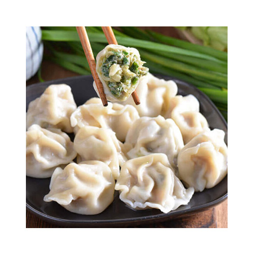 A plate of Chinese jiaozi